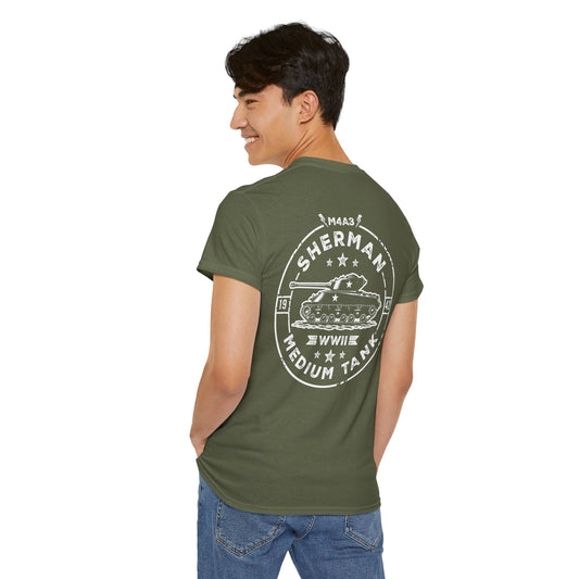 M4A3 Sherman WWII Medium Tank Unisex Heavy Cotton Tee