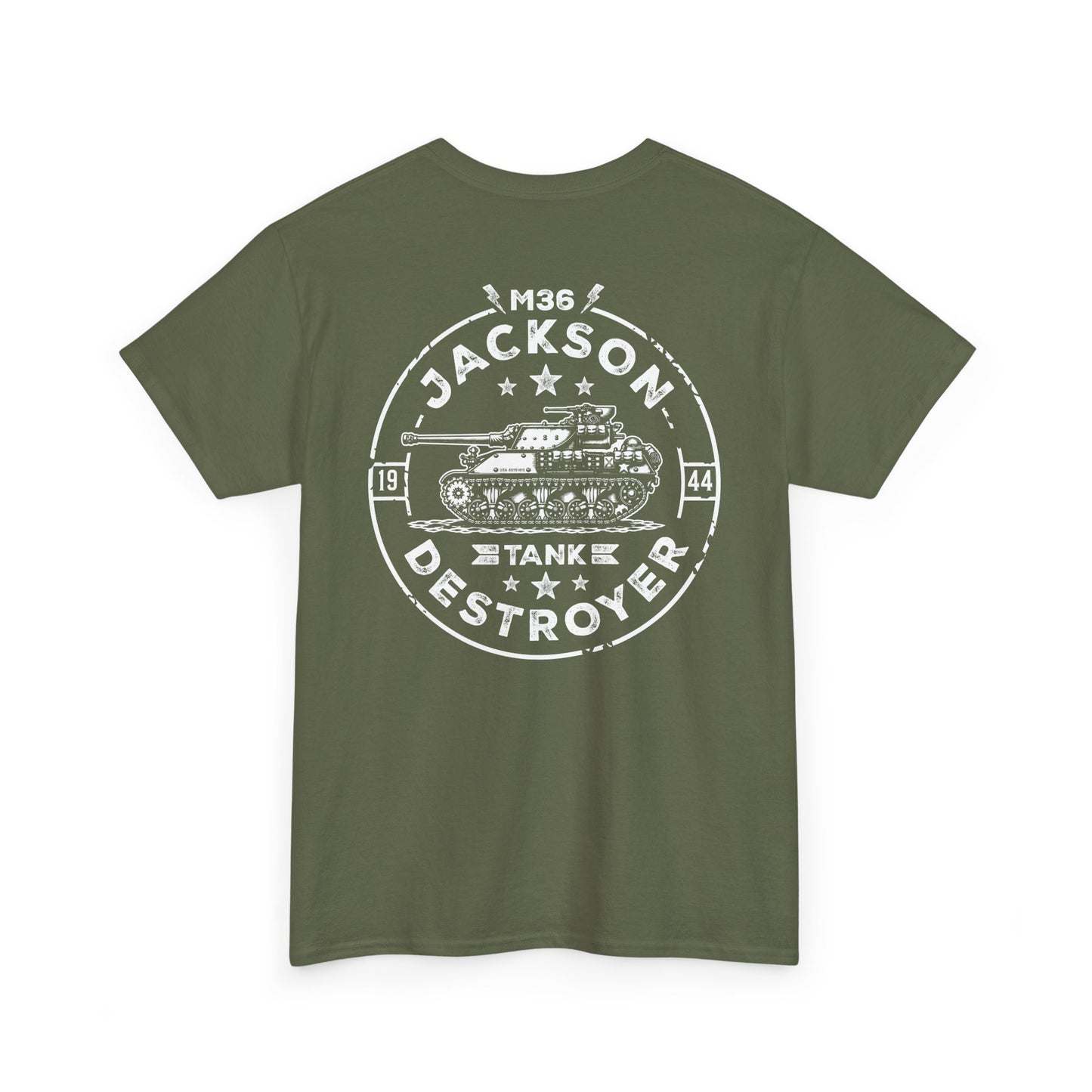 M36 Jackson WWII Tank Destroyer Unisex Heavy Cotton Tee