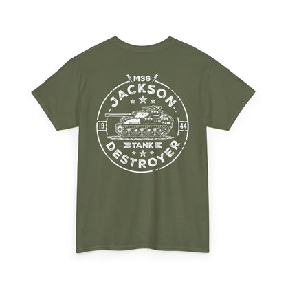 M36 Jackson WWII Tank Destroyer Unisex Heavy Cotton Tee