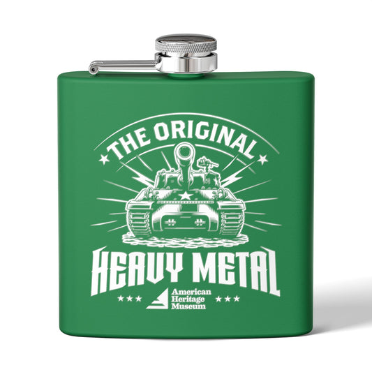 The Original Heavy Metal (Tank) Stainless Steel Flask, 6oz