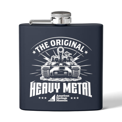 The Original Heavy Metal (Tank) Stainless Steel Flask, 6oz