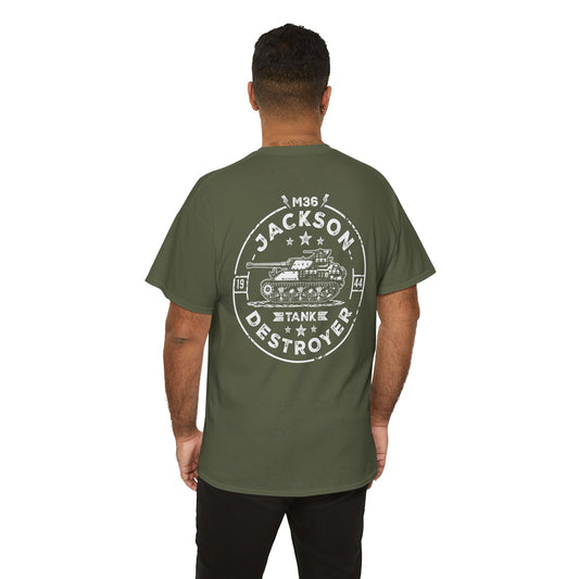M36 Jackson WWII Tank Destroyer Unisex Heavy Cotton Tee