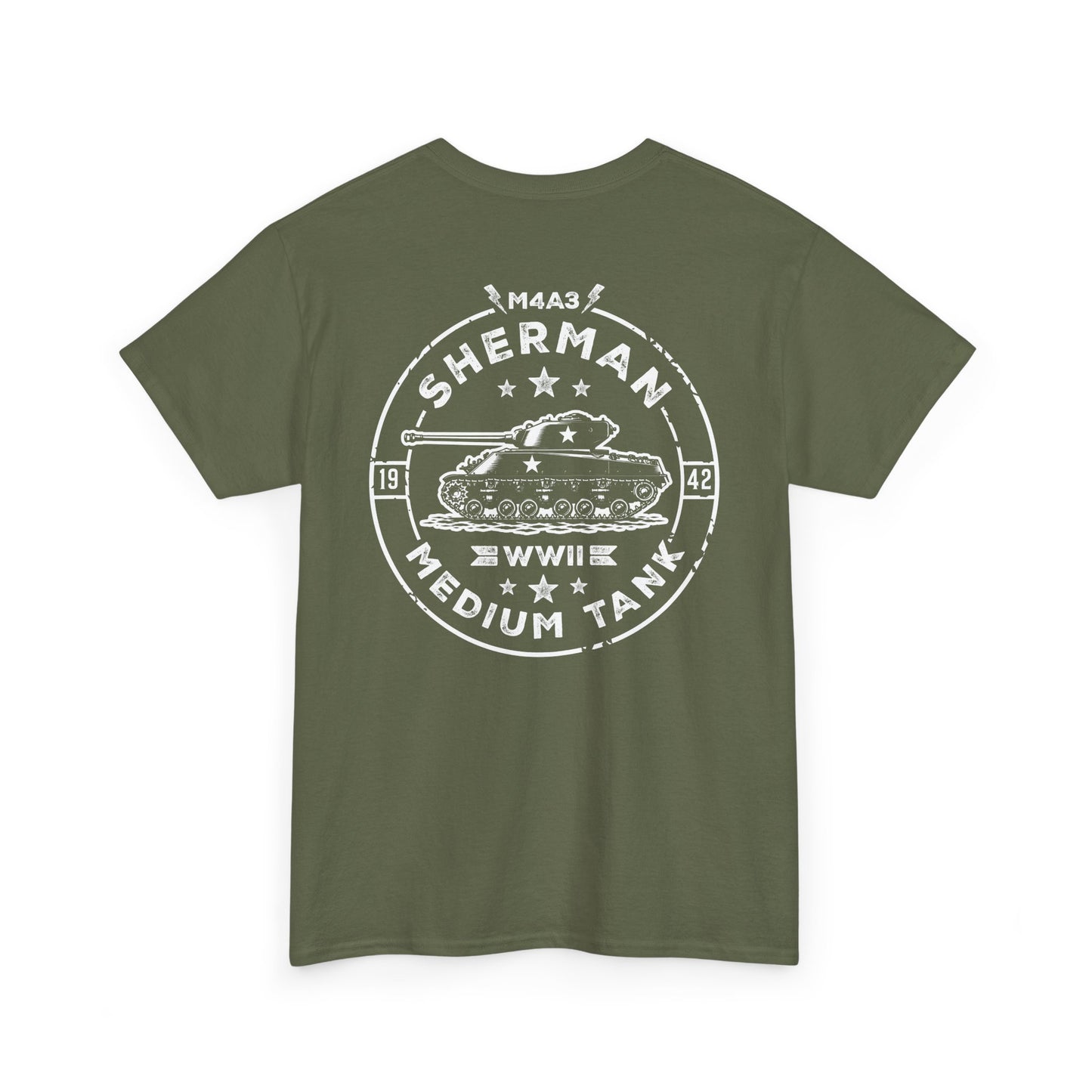 M4A3 Sherman WWII Medium Tank Unisex Heavy Cotton Tee