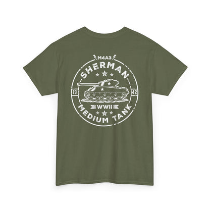 M4A3 Sherman WWII Medium Tank Unisex Heavy Cotton Tee