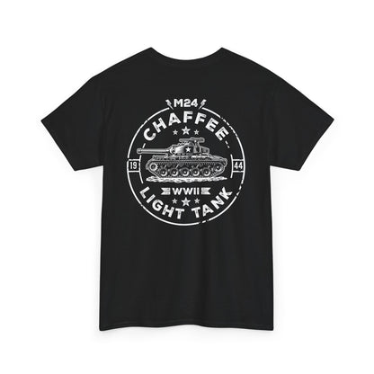 M24 Chaffee WWII Light Tank Unisex Heavy Cotton Tee