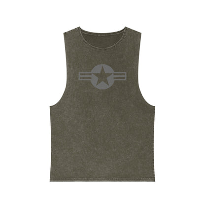 Low-Visibility USAF Roundel Stonewash Tank Top