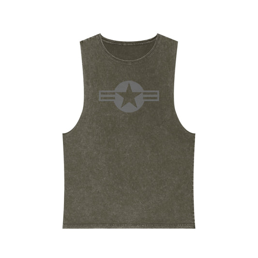 Low-Visibility USAF Roundel Stonewash Tank Top