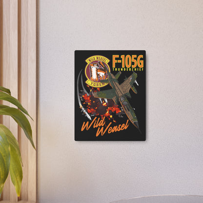 Wild Weasel Metal Sign