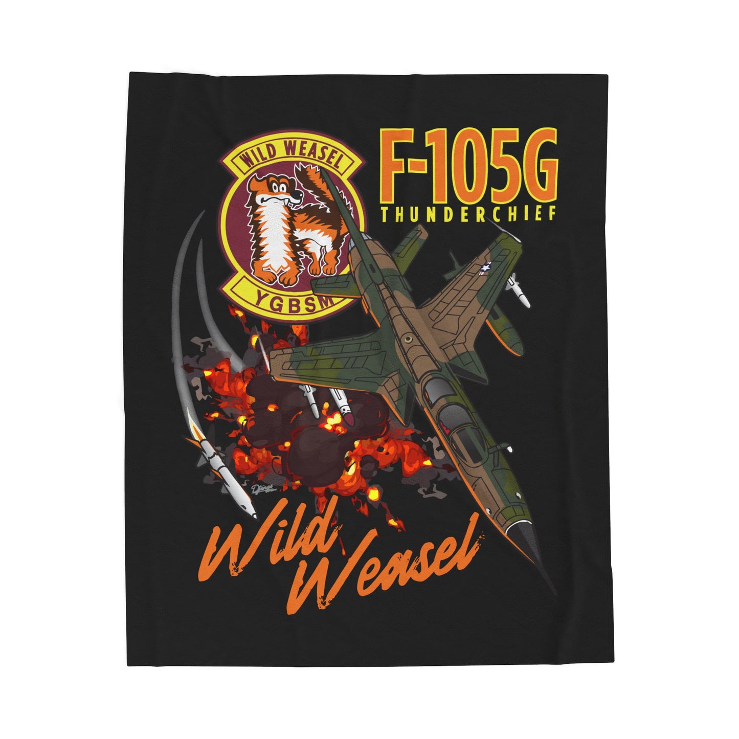 Wild Weasel Plush Blanket