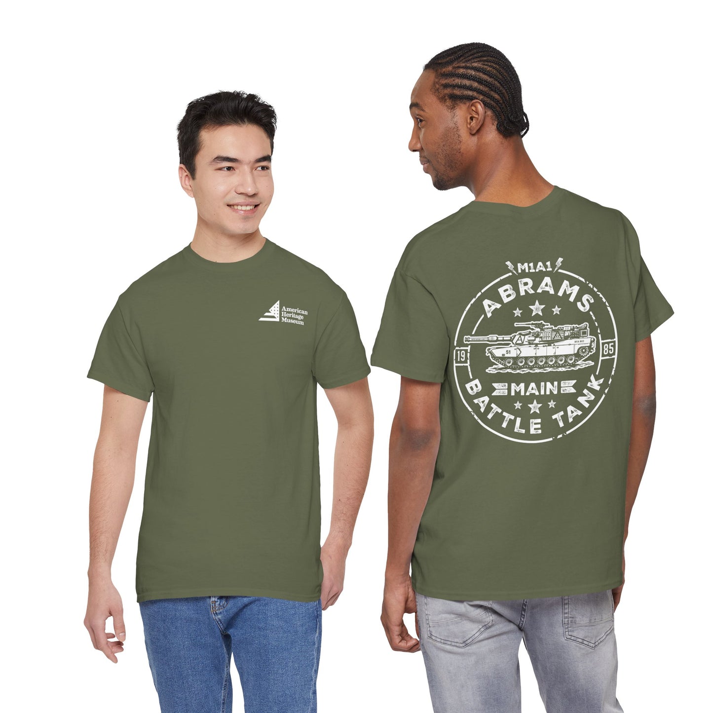 M1A1 Abrams Main Battle Tank Unisex Heavy Cotton Tee