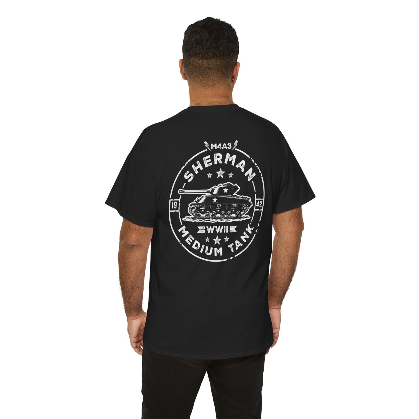 M4A3 Sherman WWII Medium Tank Unisex Heavy Cotton Tee