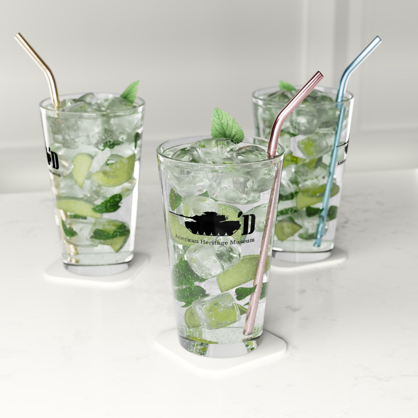 Tank'd Pint Glass