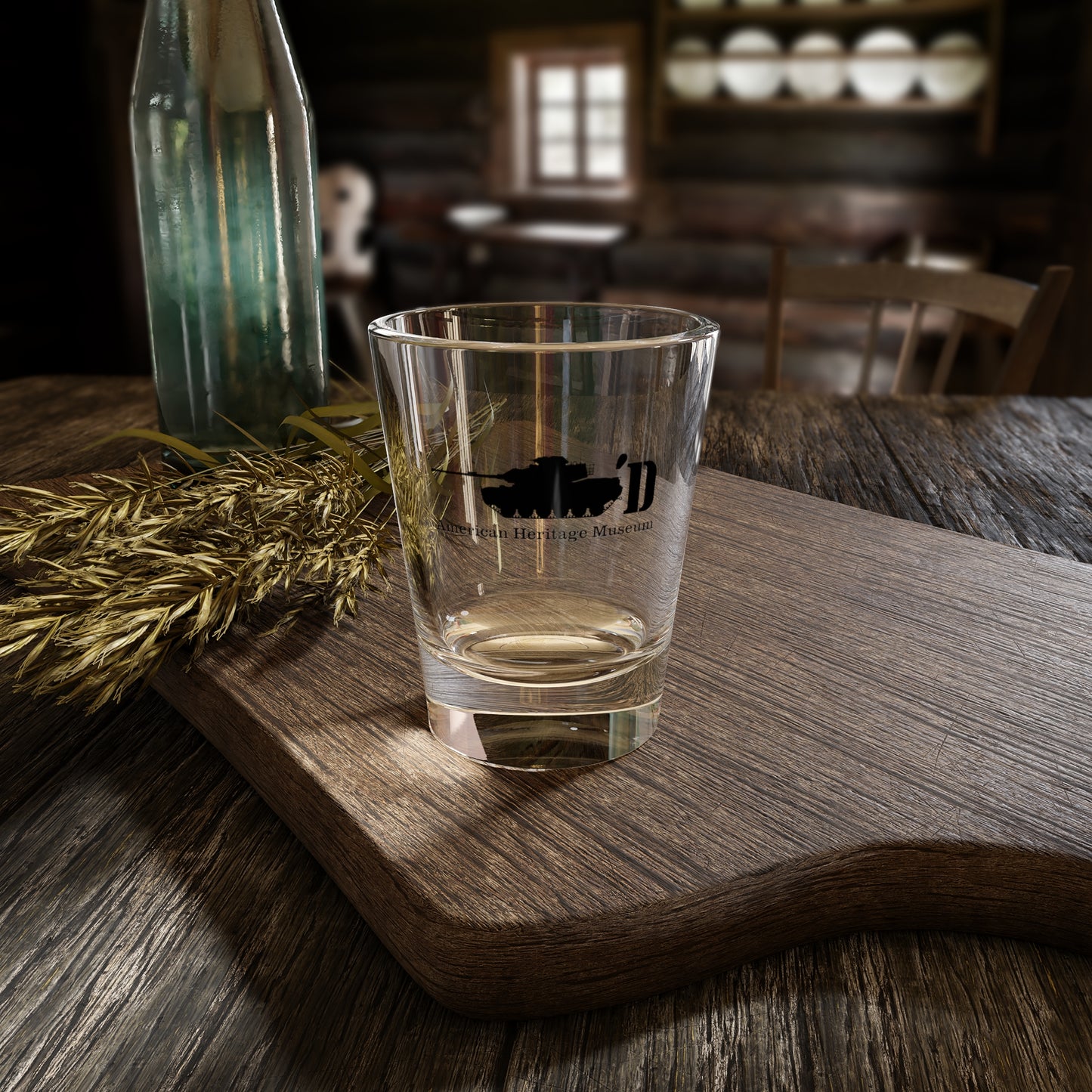 Tank'd Shot Glass