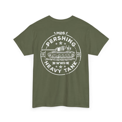 M26 Pershing WWII Heavy Tank Unisex Heavy Cotton Tee