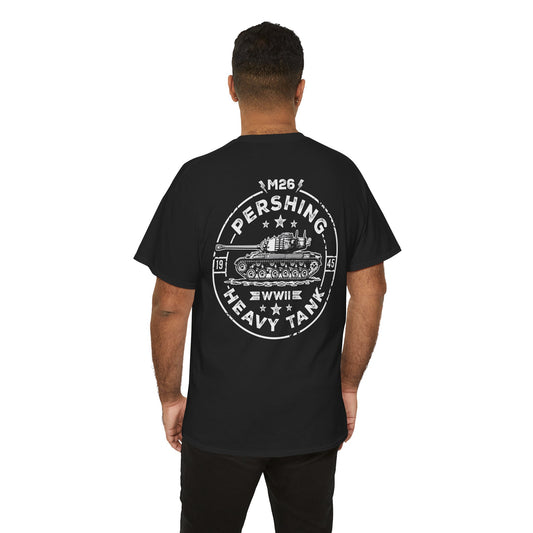 M26 Pershing WWII Heavy Tank Unisex Heavy Cotton Tee