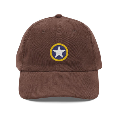 Embroidered Operation Torch Roundel Corduroy Cap