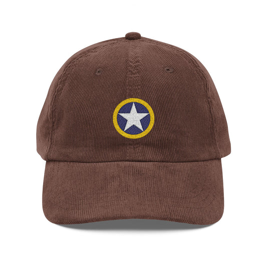 Embroidered Operation Torch Roundel Corduroy Cap