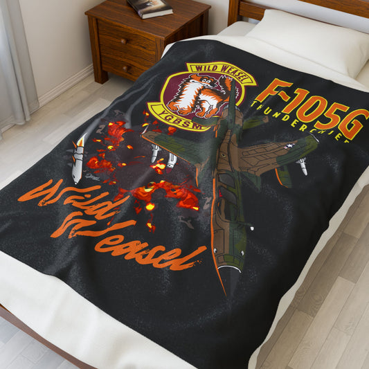 Wild Weasel Plush Blanket