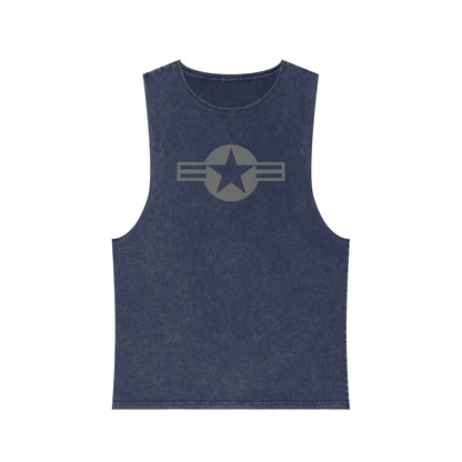 Low-Visibility USAF Roundel Stonewash Tank Top