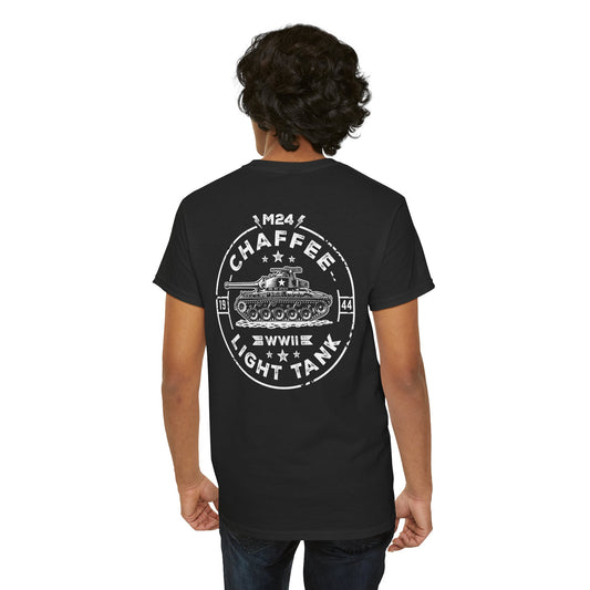 M24 Chaffee WWII Light Tank Unisex Heavy Cotton Tee