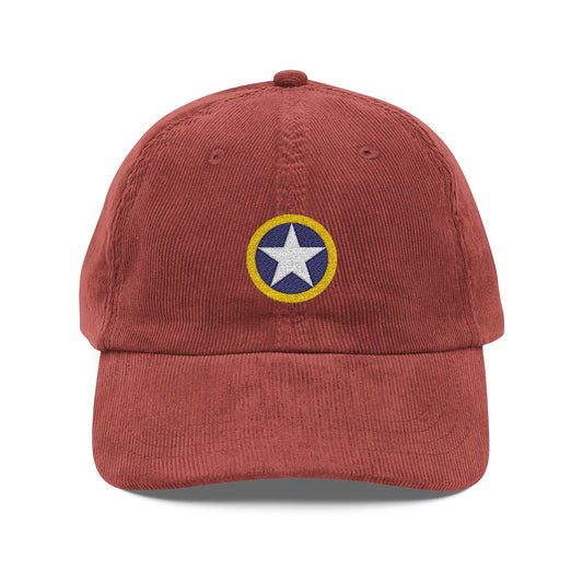 Embroidered Operation Torch Roundel Corduroy Cap