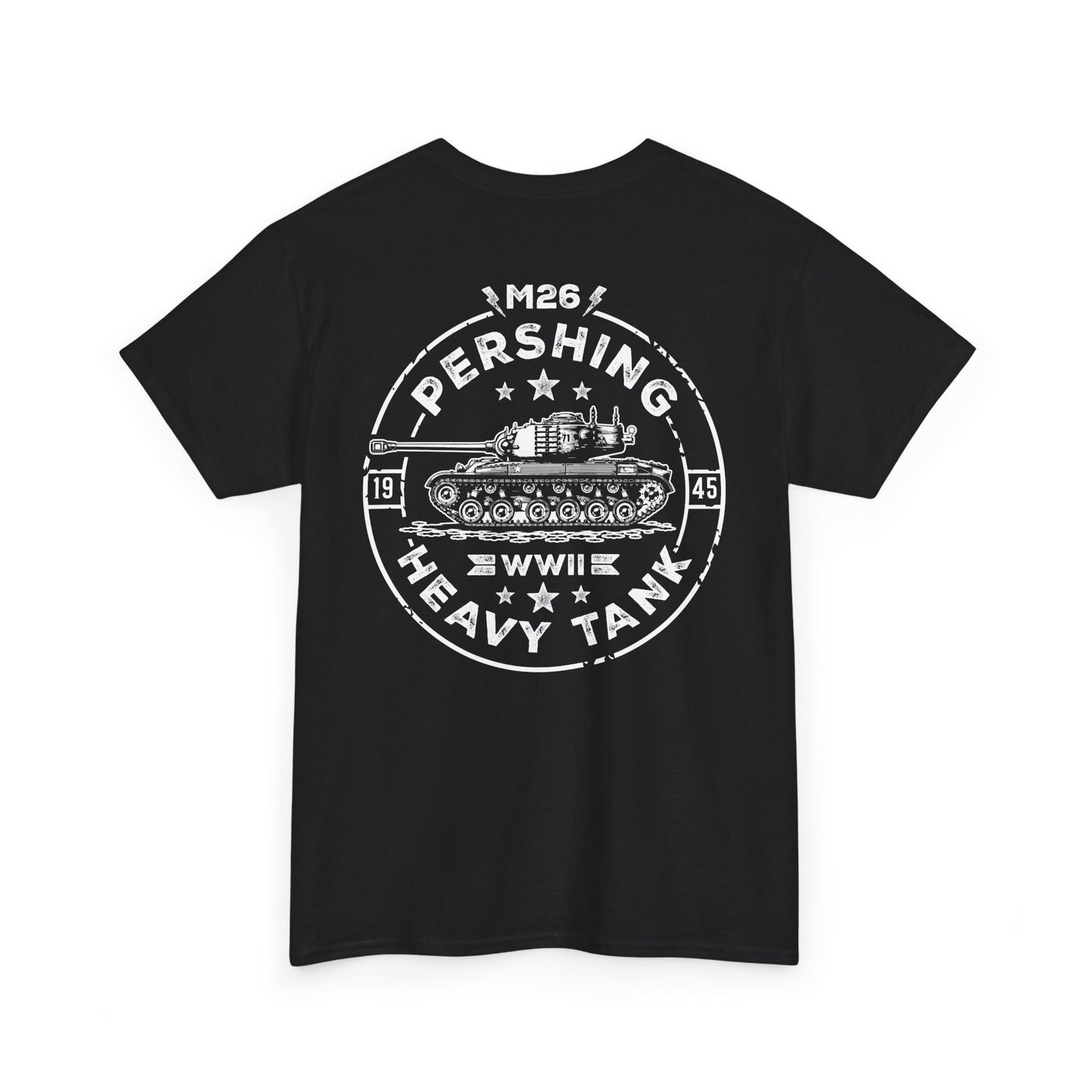 M26 Pershing WWII Heavy Tank Unisex Heavy Cotton Tee