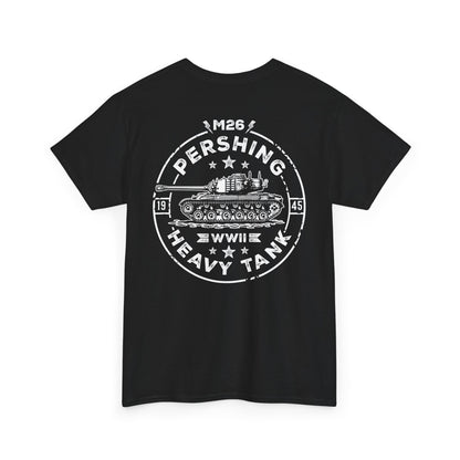 M26 Pershing WWII Heavy Tank Unisex Heavy Cotton Tee