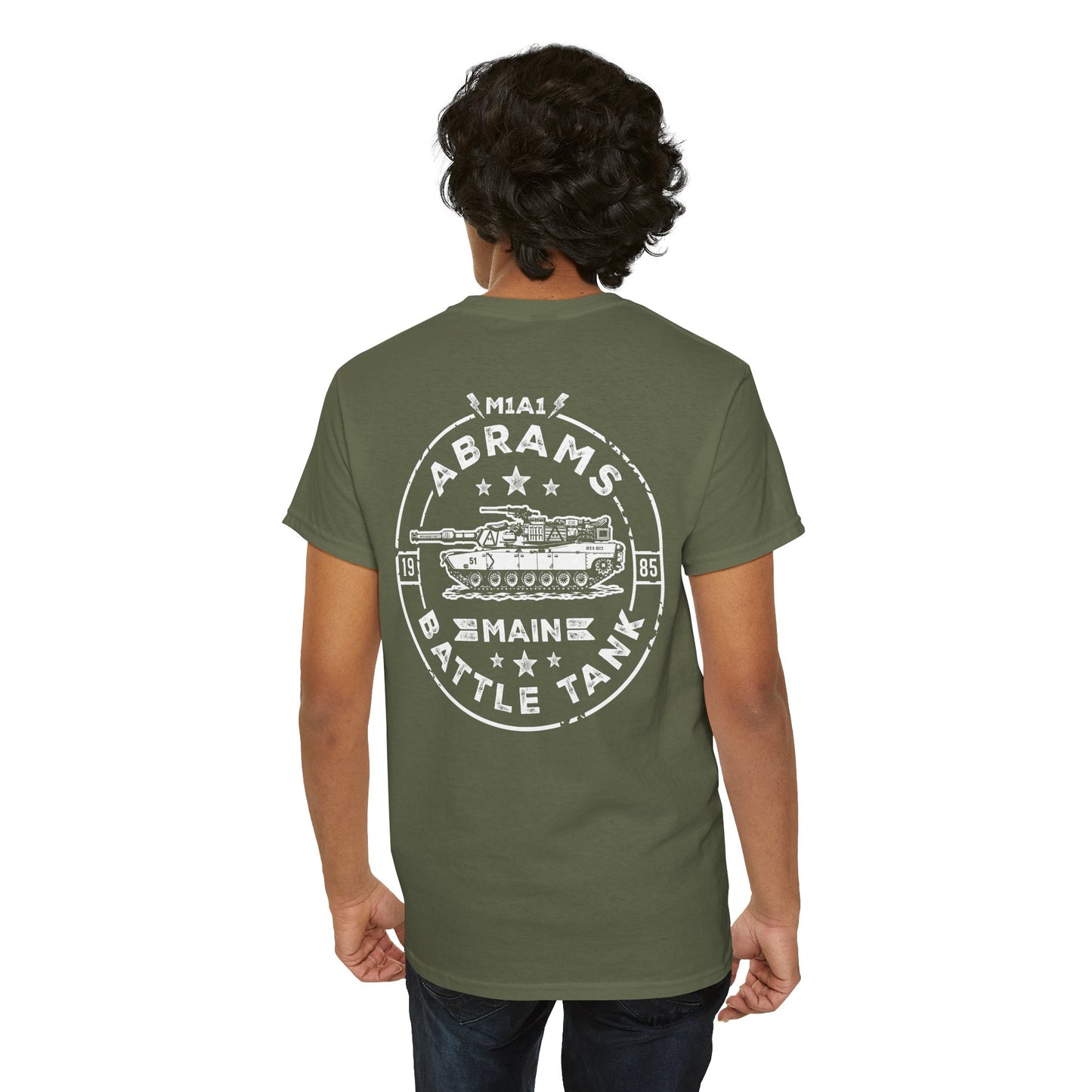 M1A1 Abrams Main Battle Tank Unisex Heavy Cotton Tee